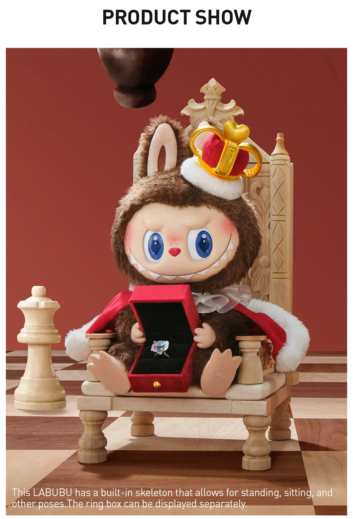 THE MONSTERS – Let’s Checkmate Series Vinyl Plush Doll Pop Mart - US Seller