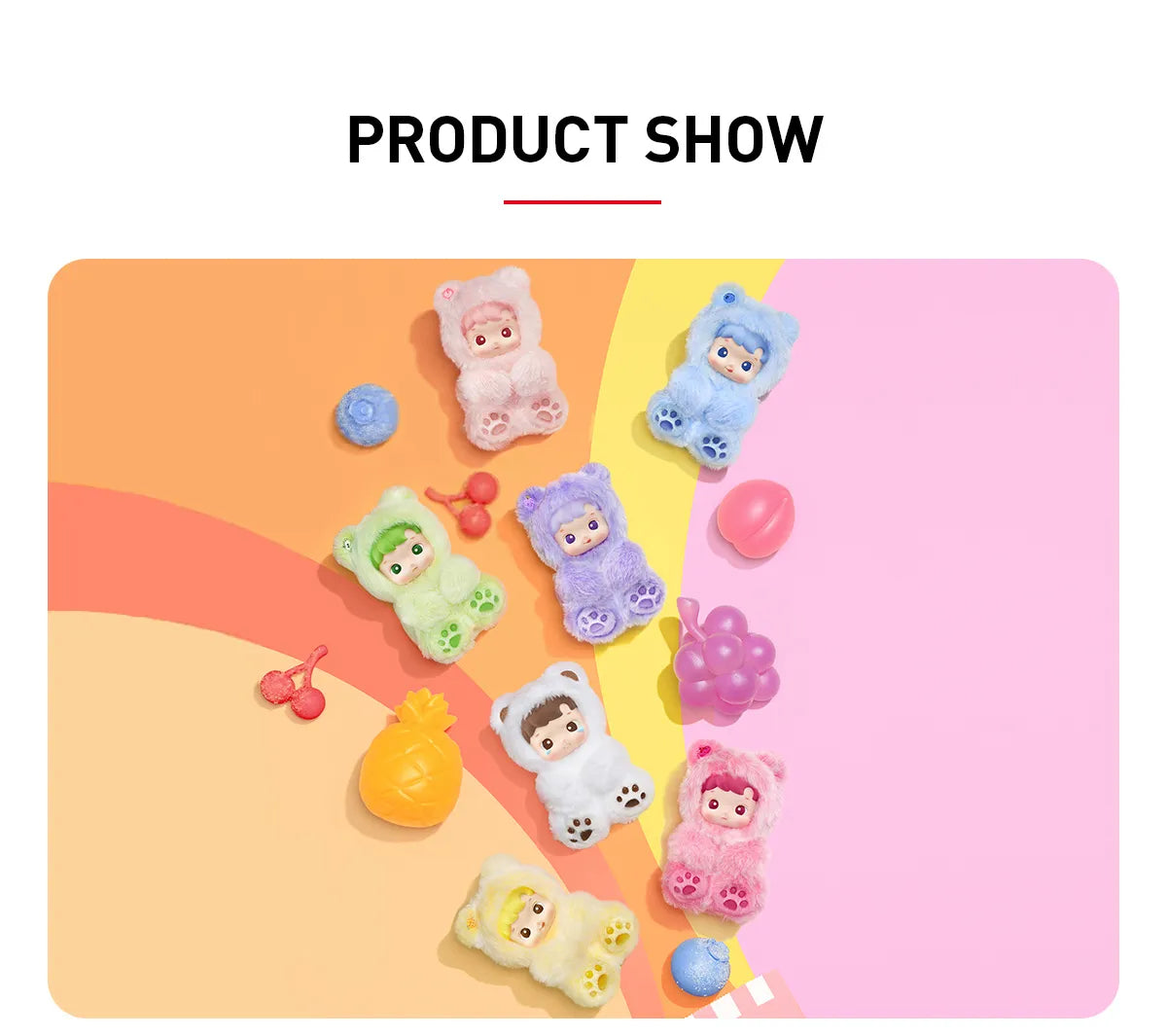 HACIPUPU Gummy Bear Series – Vinyl Plush Pendant (Blind Box) - Pop Mart US Seller