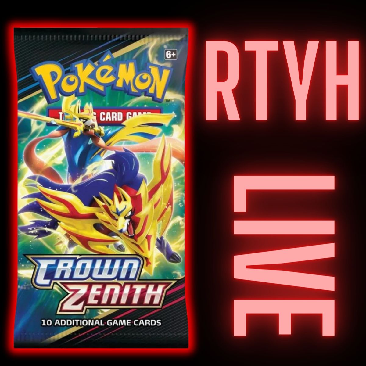 RTYH Crown Zenith Booster Pack (Rip Until You Hit w/ Pack Minimum) LIV AllPokeTCG RTYH Crown Zenith Booster Pack (Rip Until You Hit w/ Pack Minimum) LIV AllPokeTCG