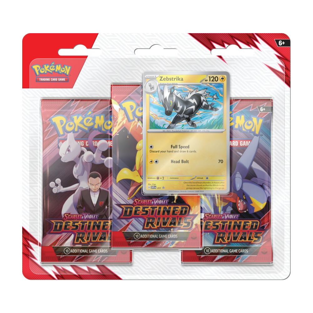 Destined Rivals 3-Pack Blister - Random Artwork- Pokemon SV10