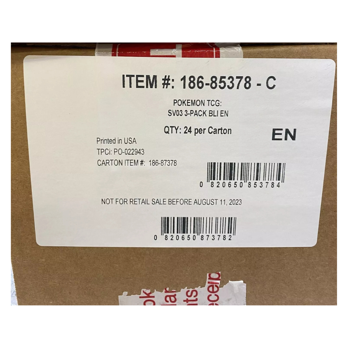 Obsidian Flames 3 Pack Blister Case