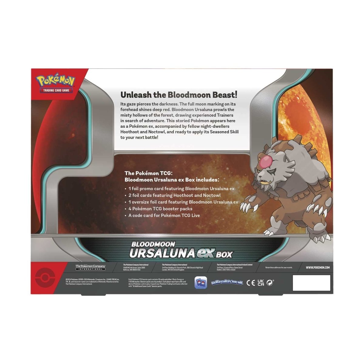 Bloodmoon Ursaluna ex Box Pokemon
