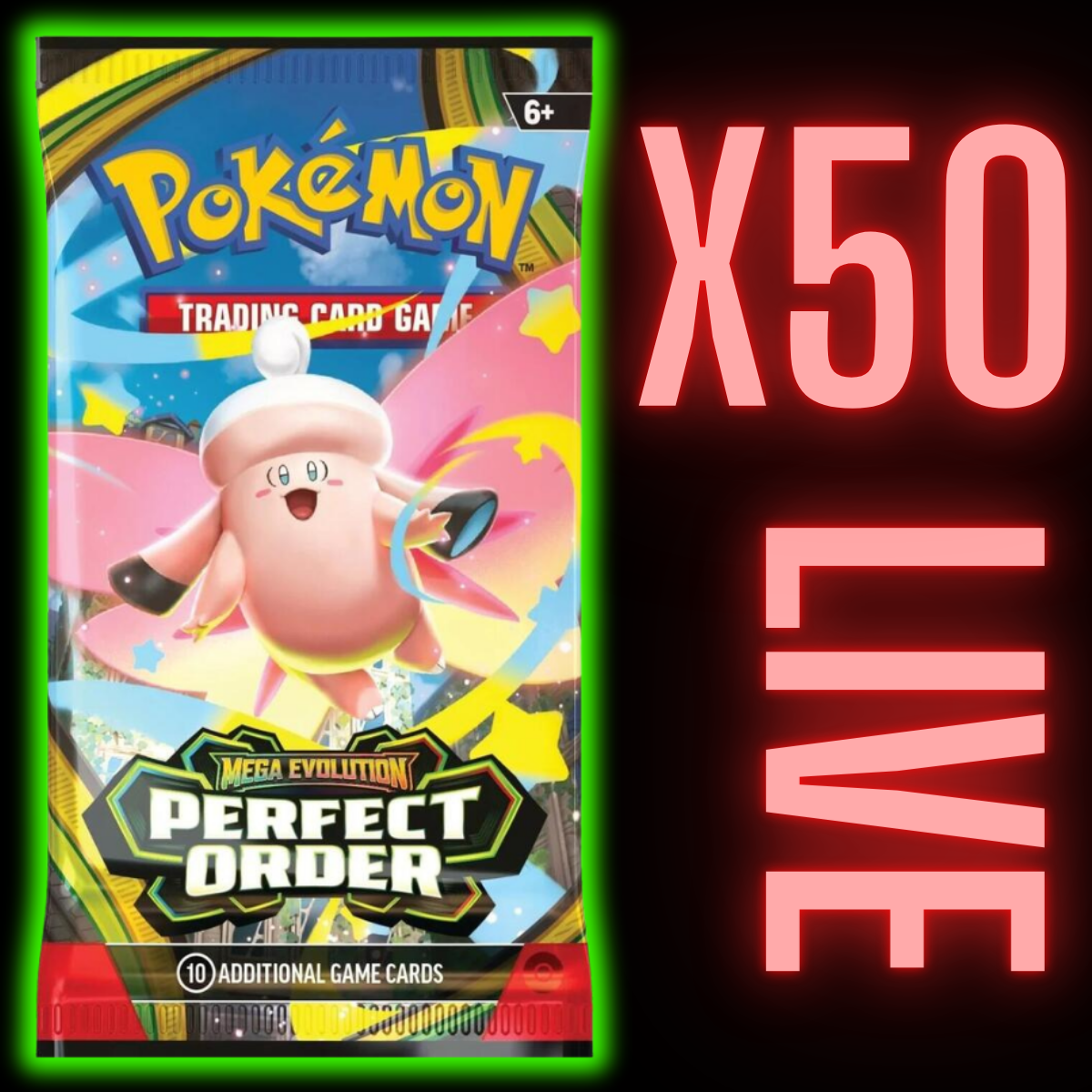 Perfect Order Pokemon Booster Pack x 50 (LIVE)