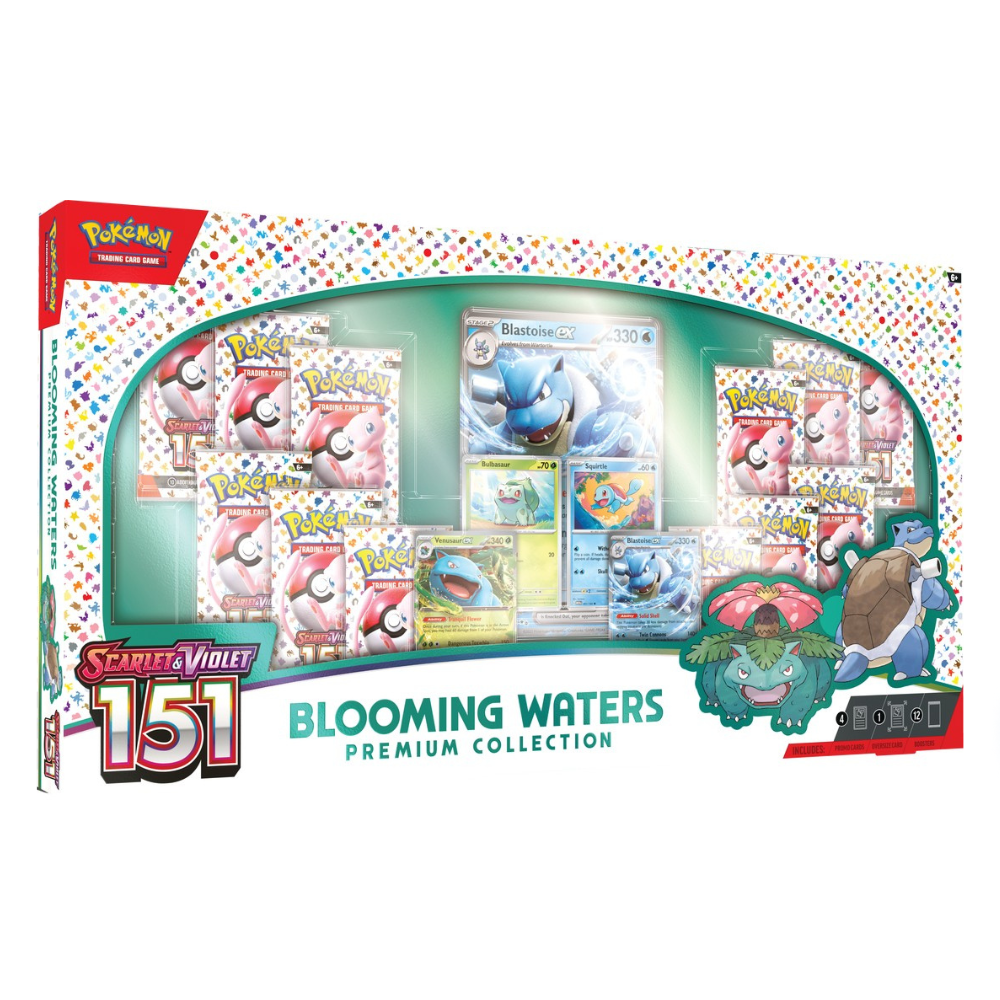 pokemon card limit Pokémon TCG: 151: Blooming Waters Premium Collection (DROP)(LIMIT 1 PER CUSTOMER)