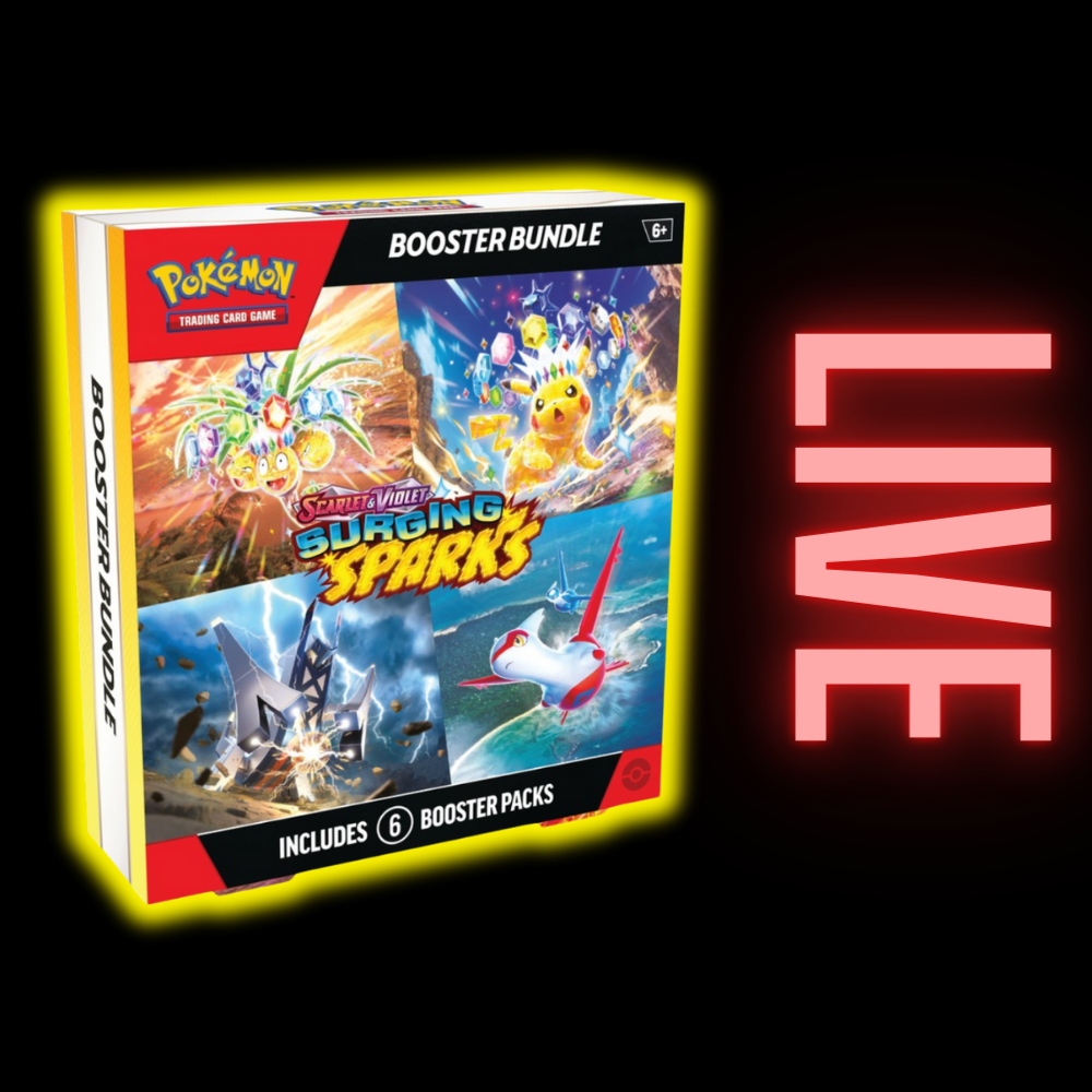 Surging Sparks Pokemon Booster Bundle (LIVE) AllPokeTCG Surging Sparks Pokemon Booster Bundle (LIVE) AllPokeTCG