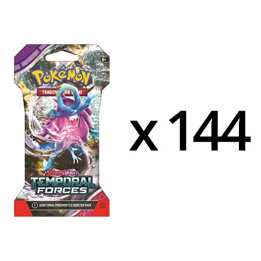 Temporal Forces Sleeved Booster Case - Pokemon - Scarlet & Violet SV05 Temporal Forces Sleeved Booster Case - Pokemon - Scarlet & Violet SV05