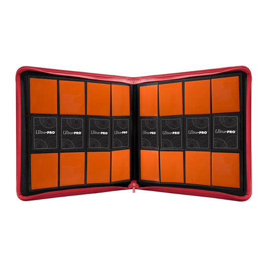 Ultra Pro PRO Binder: 12-Pocket Zippered - Red