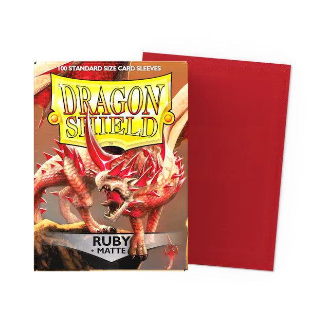 Dragon Shield Sleeves: Standard Matte Sleeves - 100ct Per Pack - Multiple Colors - Fits MTG, Pokemon, & More - Set Booster Box