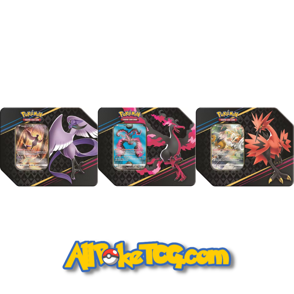 Pokemon Crown Zenith Tin - Set of 3 (Galarian Articuno / Moltres / Zapdos) (Pre Order) Pokemon Crown Zenith Tin - Set of 3 (Galarian Articuno / Moltres / Zapdos) (Pre Order)