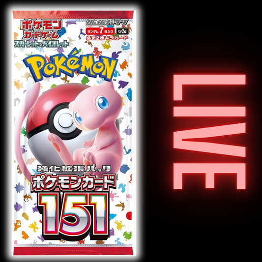 Pokemon 151 Japanese Booster Pack (LIVE)