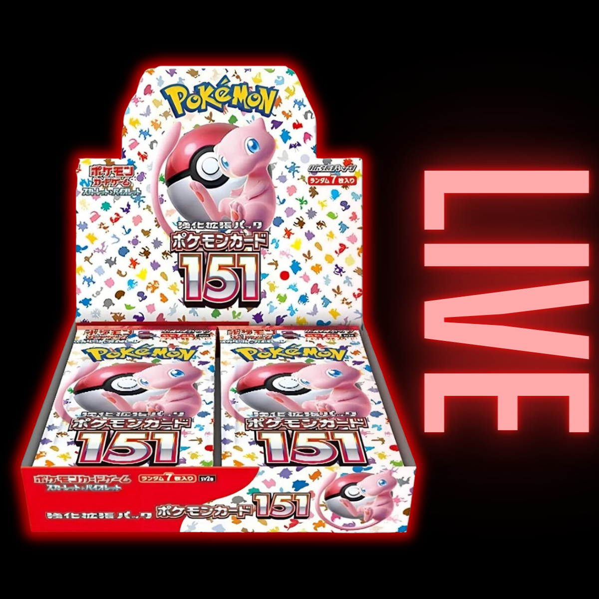 Pokemon 151 Japanese Booster Box (LIVE)