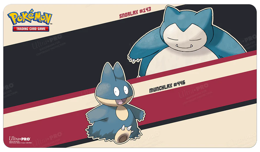 Snorlax and Munchlax Standard Gaming Playmat Mousepad for Pokemon
