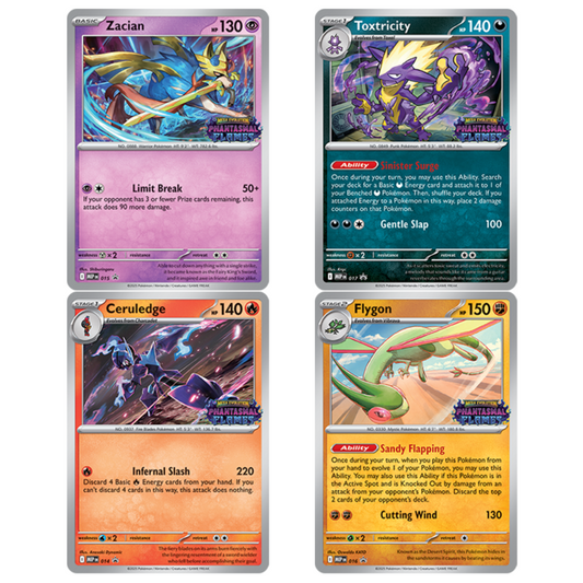 Phantasmal Flames Build and Battle Promo ENGLISH Sealed Promo Brick Set of 4