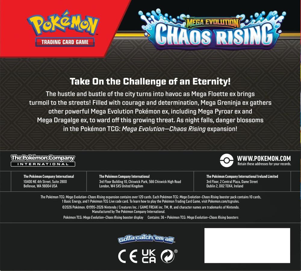 Pokemon Chaos Rising Booster Box (Ships Sealed) AllPokeTCG Pokemon Chaos Rising Booster Box (Ships Sealed) AllPokeTCG