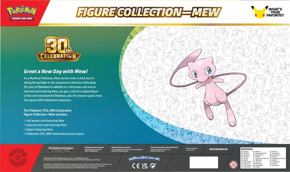 Pokemon 30th Anniversary Mew Figure Collection Box