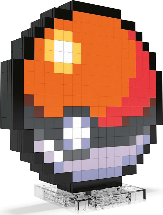 MEGA Pokémon Action Figure Building Toys, Poke Ball with 381 Pieces, 6 Inches Tall, for Collectors