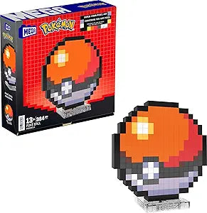 MEGA Pokémon Action Figure Building Toys, Poke Ball with 381 Pieces, 6 Inches Tall, for Collectors
