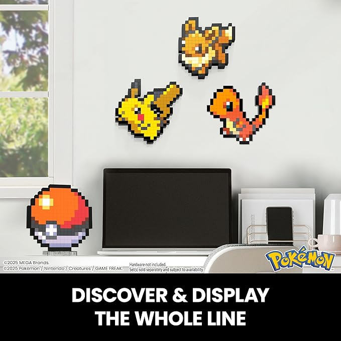 MEGA Pokémon Action Figure Building Toys, Poke Ball with 381 Pieces, 6 Inches Tall, for Collectors