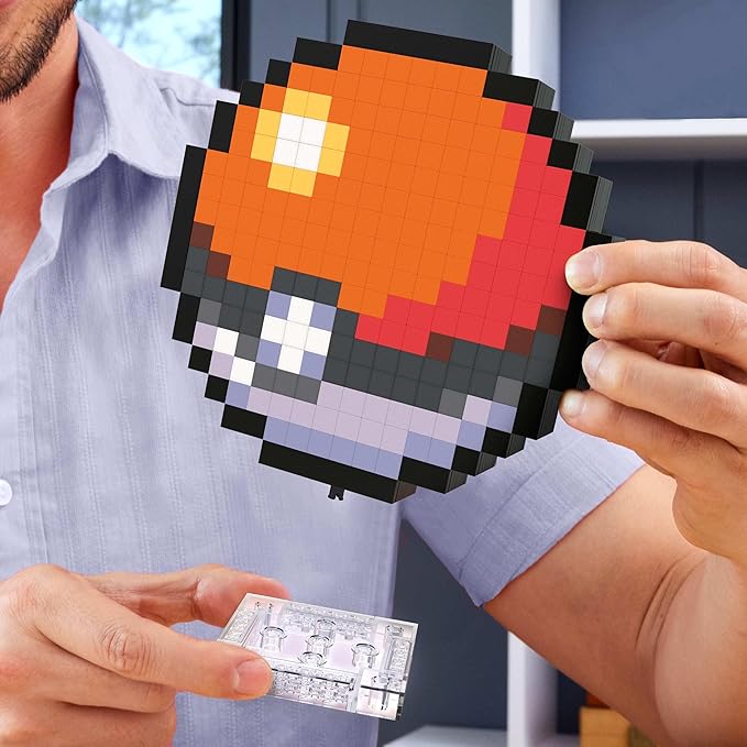 MEGA Pokémon Action Figure Building Toys, Poke Ball with 381 Pieces, 6 Inches Tall, for Collectors