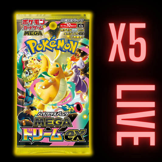 Mega Dream Japanese Booster Pack x 5(LIVE)