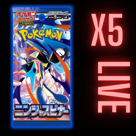Ninja Spinner Booster Pack x 5 (LIVE)