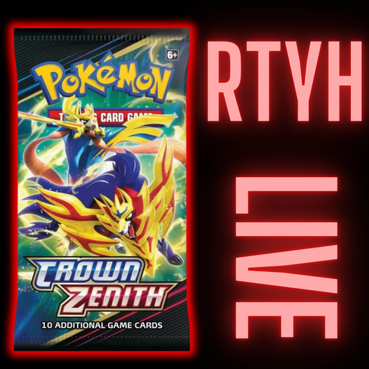 RTYH Crown Zenith Booster Pack (Rip Until You Hit w/ Pack Minimum) LIVE