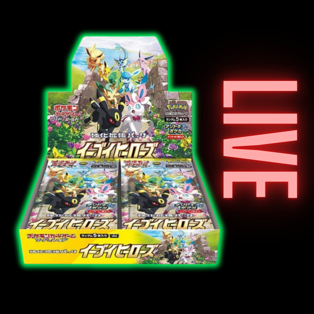 Eevee Heroes Japanese Booster Box (LIVE)