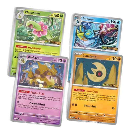 Mega Evolution Stamped Build and Battle Promos Set of 4