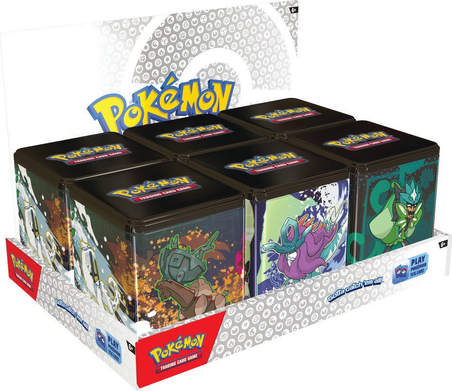 Pokemon 2025 Q1 Stacking Tins (Display of 6)