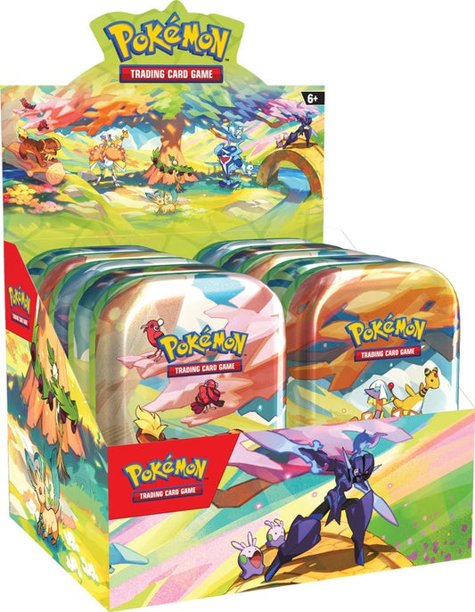 Pokemon Vibrant Paldea Mini Tin Display