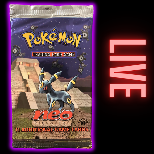 Neo Discovery 1st Edition Booster Pack (LIVE) AllPokeTCG Neo Discovery 1st Edition Booster Pack (LIVE) AllPokeTCG
