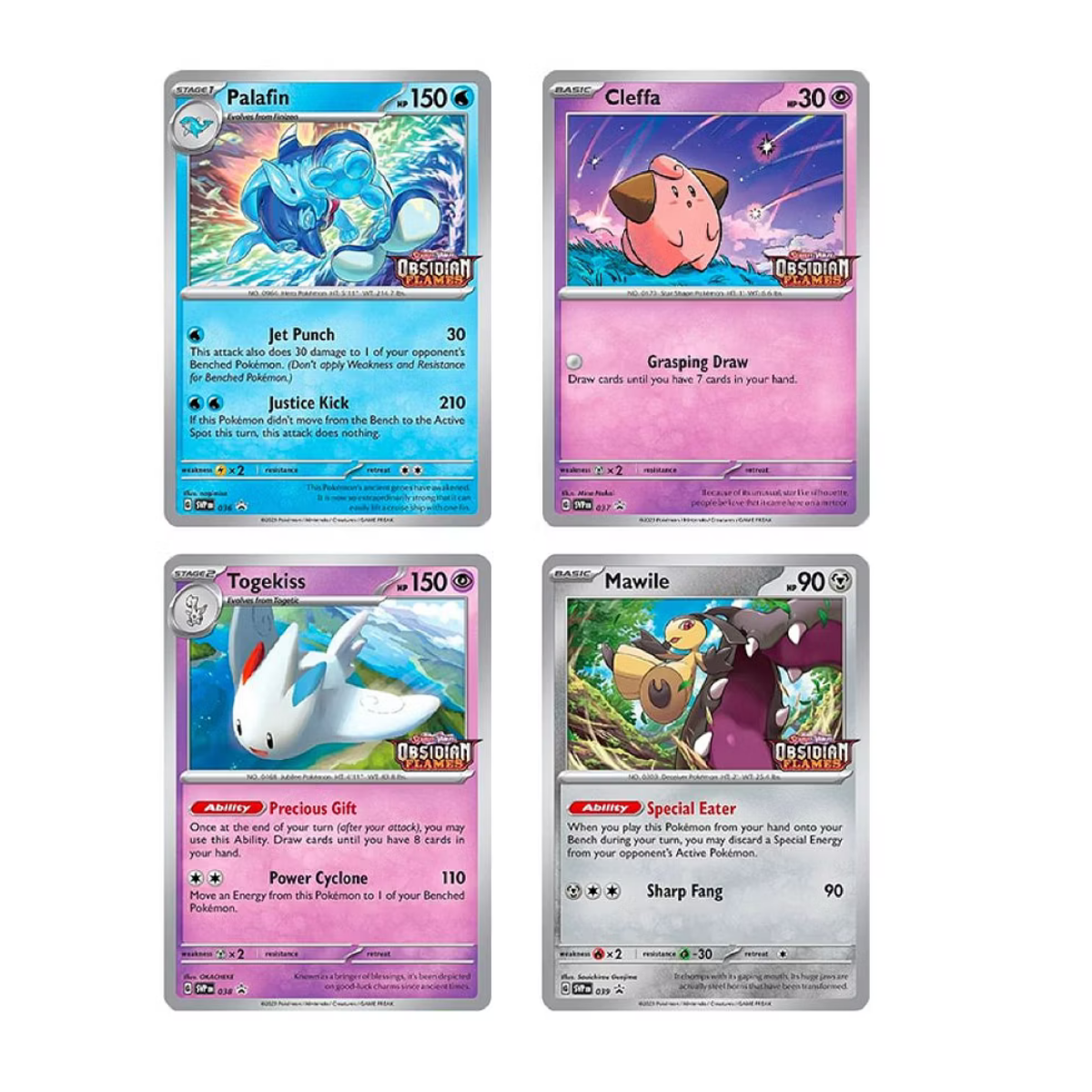 Pokemon Obsidian Flames Build & Battle Pre-Release Promo Set 4 Sealed Decks