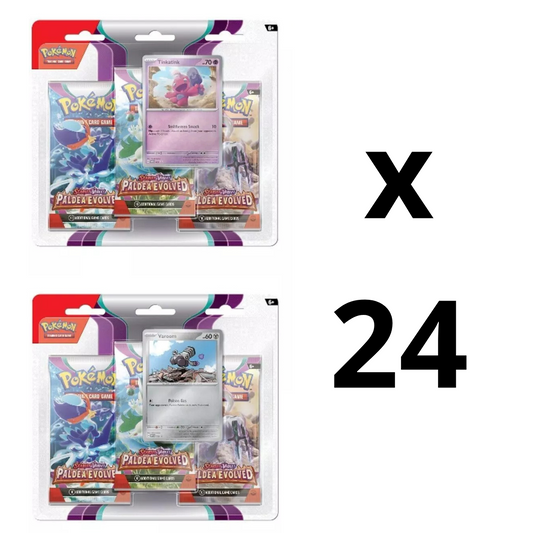 Paldea Evolved 3 Pack Blister Case