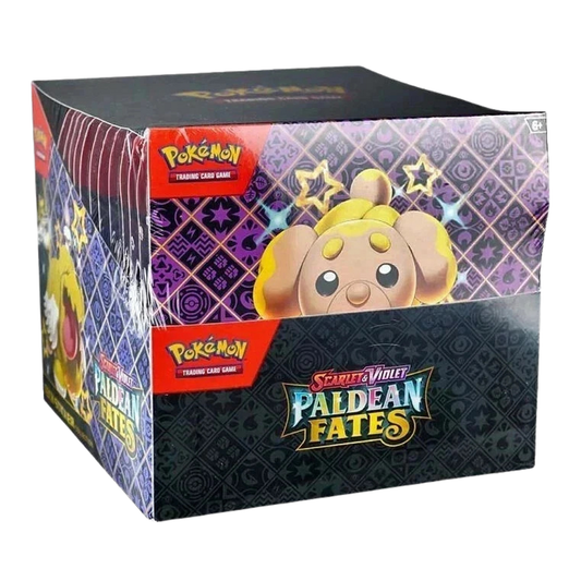 Pokemon TCG Paldean Fates Tech Sticker Collection Display Box Factory Sealed