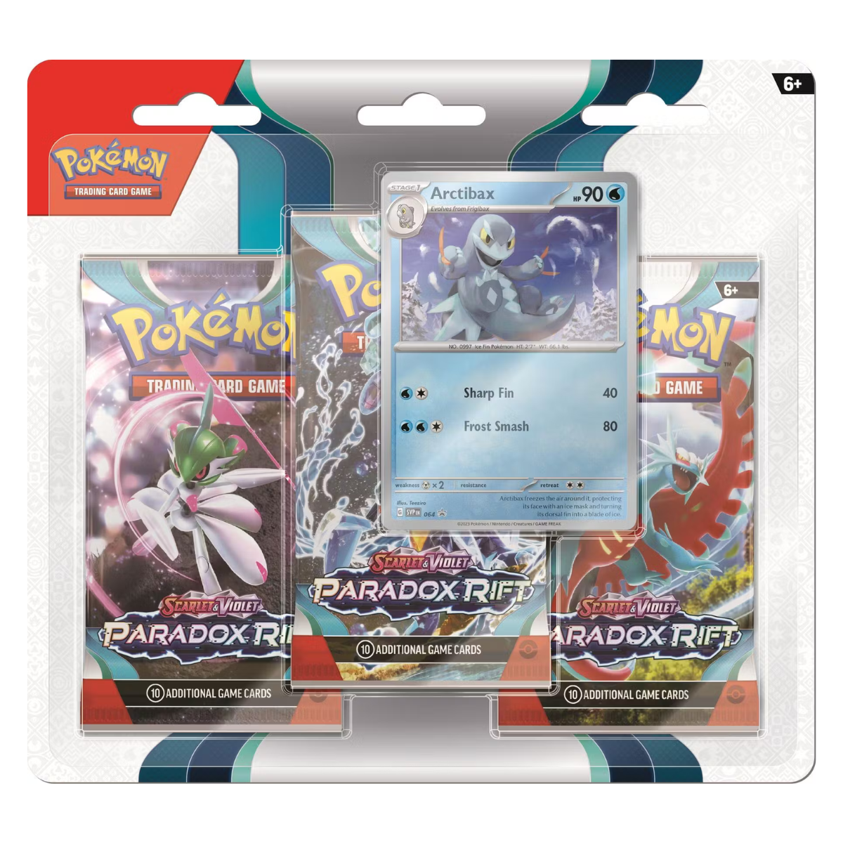 Pokemon Paradox Rift 3-Booster Pack Blister