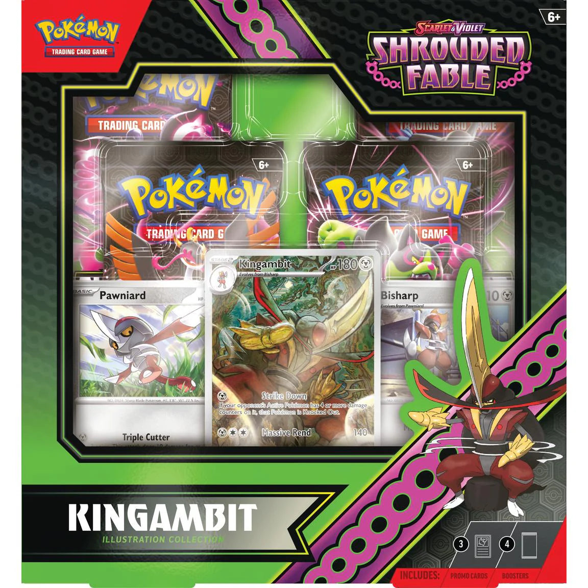 Pokemon: Scarlet & Violet - Shrouded Fable - Kingambit Illustration Collection (Pre-Order)(08/02/2024)