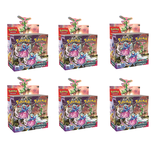 Temporal Forces  Booster Box Sealed Case (6 Boosters) - Pokemon: Scarlet & Violet -