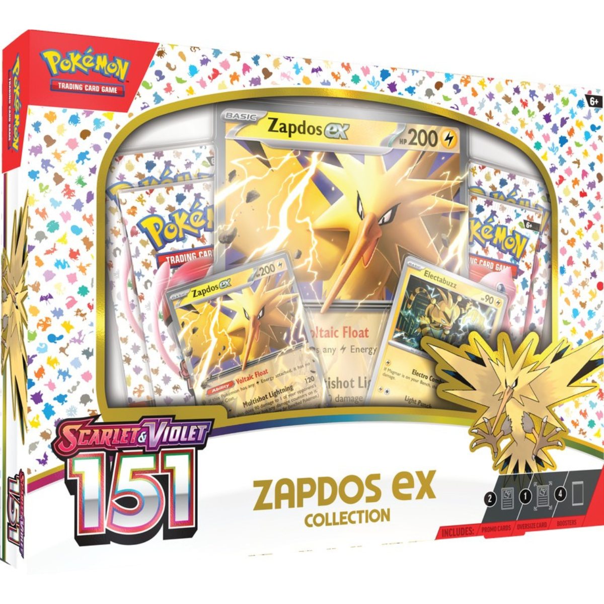 Pokemon Scarlet and Violet 151 Zapdos Ex Box (Pre Order)