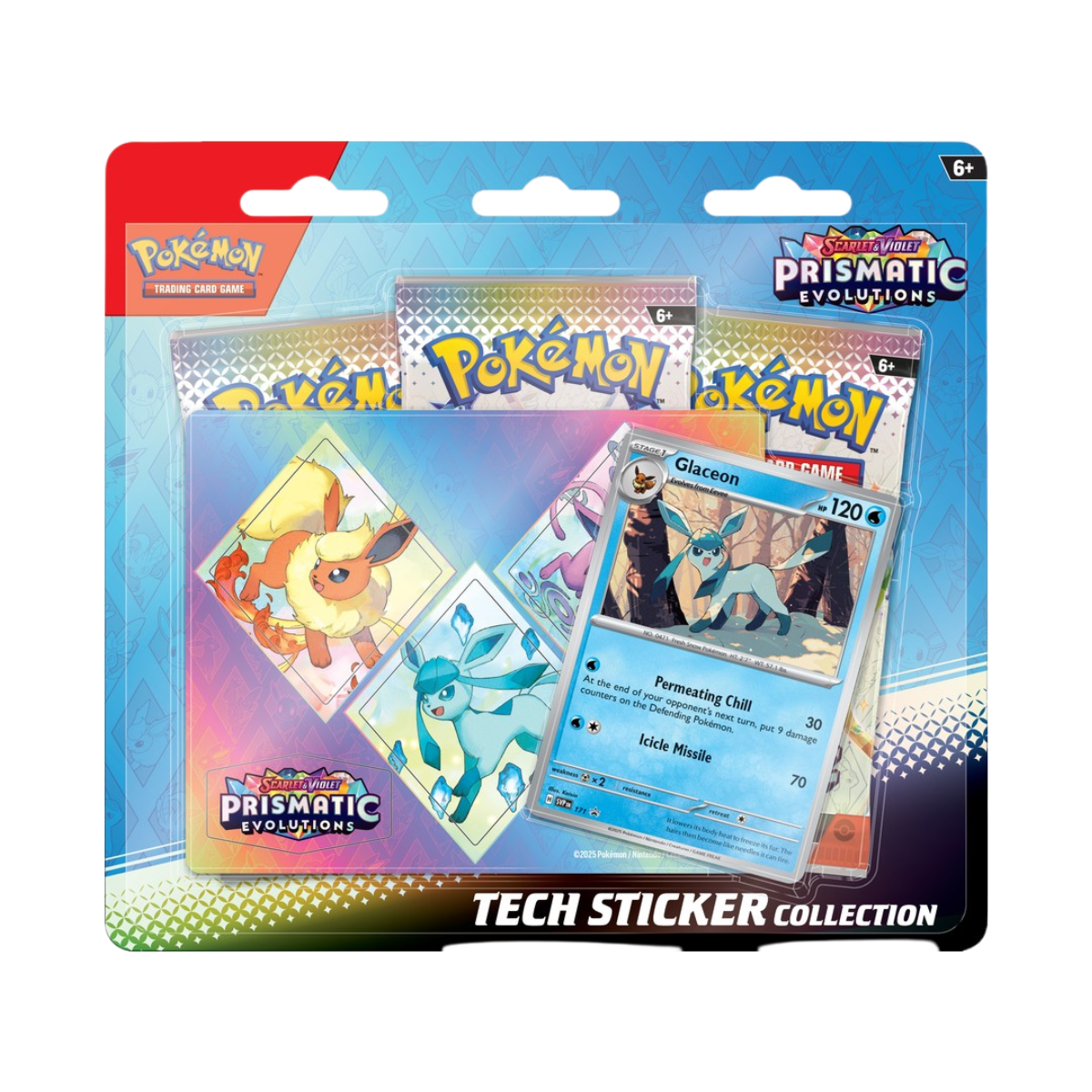 Prismatic Evolutions Tech Sticker Collection Bundle of 3 - Pokemon Scarlet and Violet