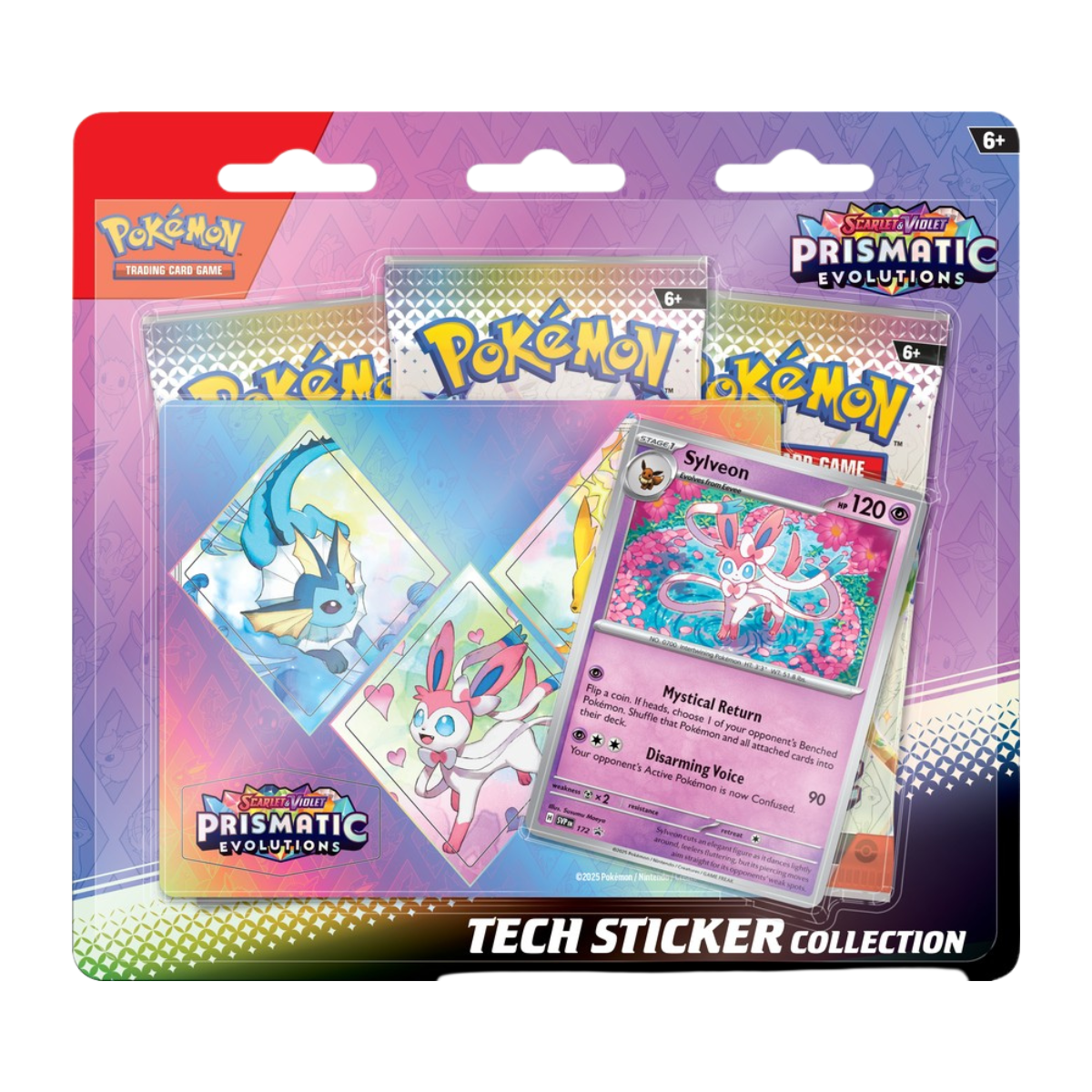 Prismatic Evolutions Tech Sticker Collection Bundle of 3 - Pokemon Scarlet and Violet
