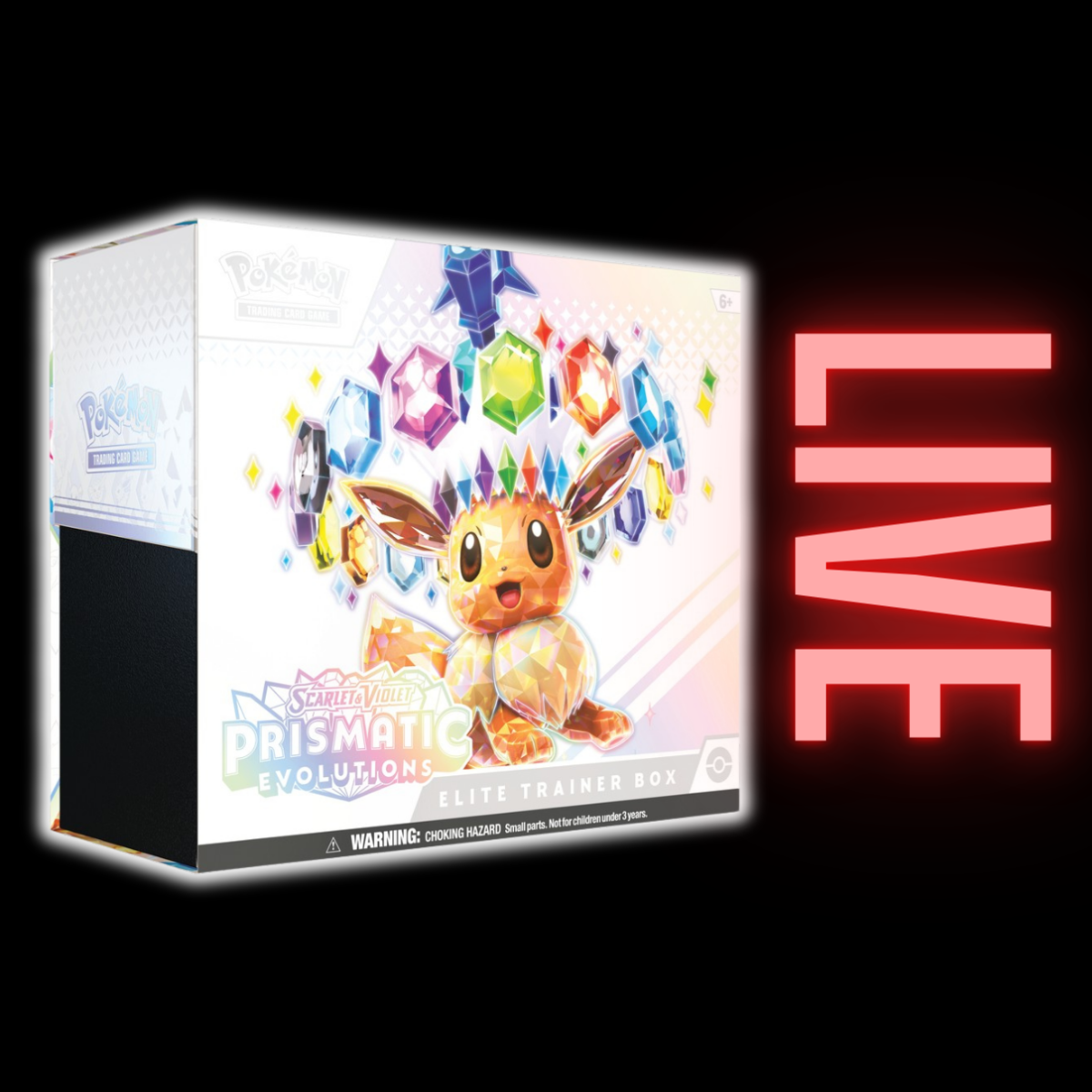 Prismatic Evolutions Elite Trainer Box Pokemon Scarlet and Violet (LIVE)