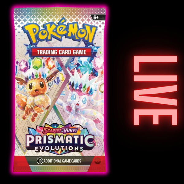 Prismatic Evolutions Booster Pack x 5 (LIVE) – AllPokeTCG