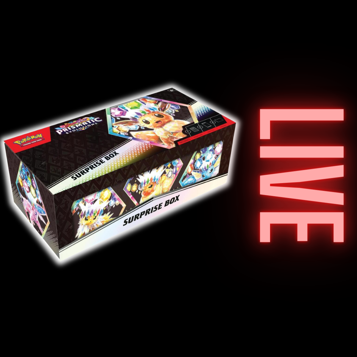 Pokemon TCG: Prismatic Evolutions: Surprise Box (LIVE)