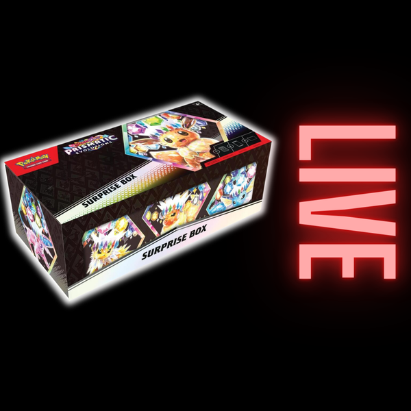 オーソリティ0305　PRISMATICARTCOLLECTION BOX Pokemon TCG: Prismatic Evolutions: Surprise Box (LIVE) – AllPokeTCG
