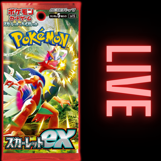 Scarlet EX Japanese Booster Pack (LIVE)