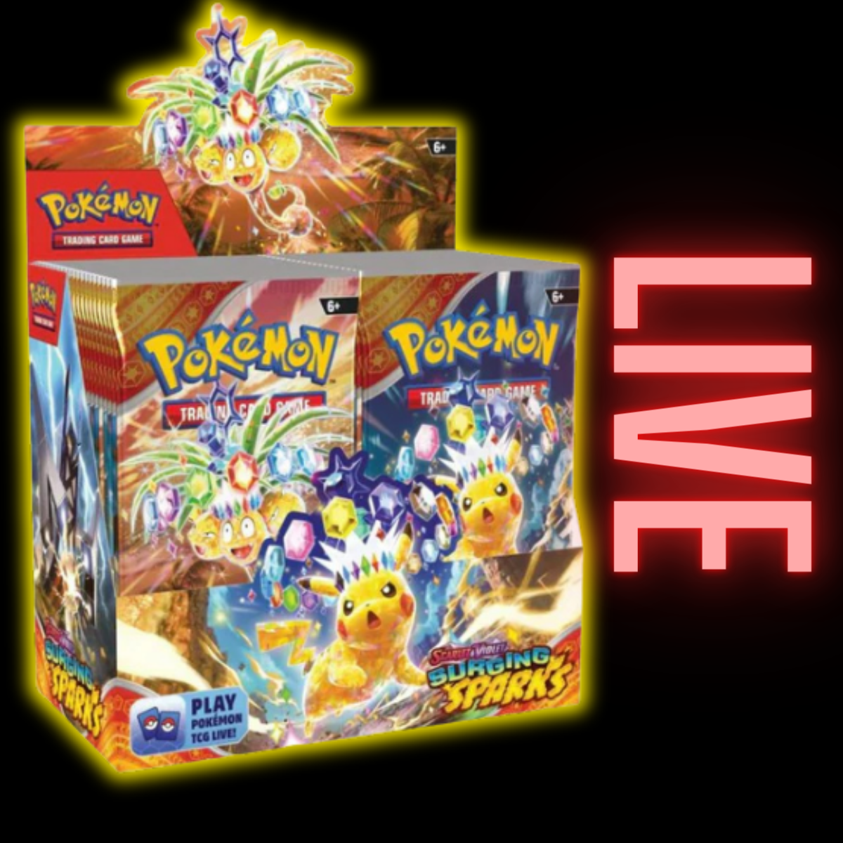 booster box of surging sparks Pokemon (LIVE) – AllPokeTCG Style:TAG Display Koraidon Ex Paldea Legends it lights up the iPhone SE 2022