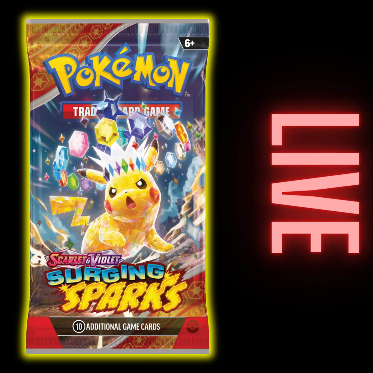 Surging Sparks Pokemon Booster Pack (LIVE)