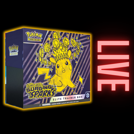 Surging Sparks Pokemon Elite Trainer Box (LIVE)