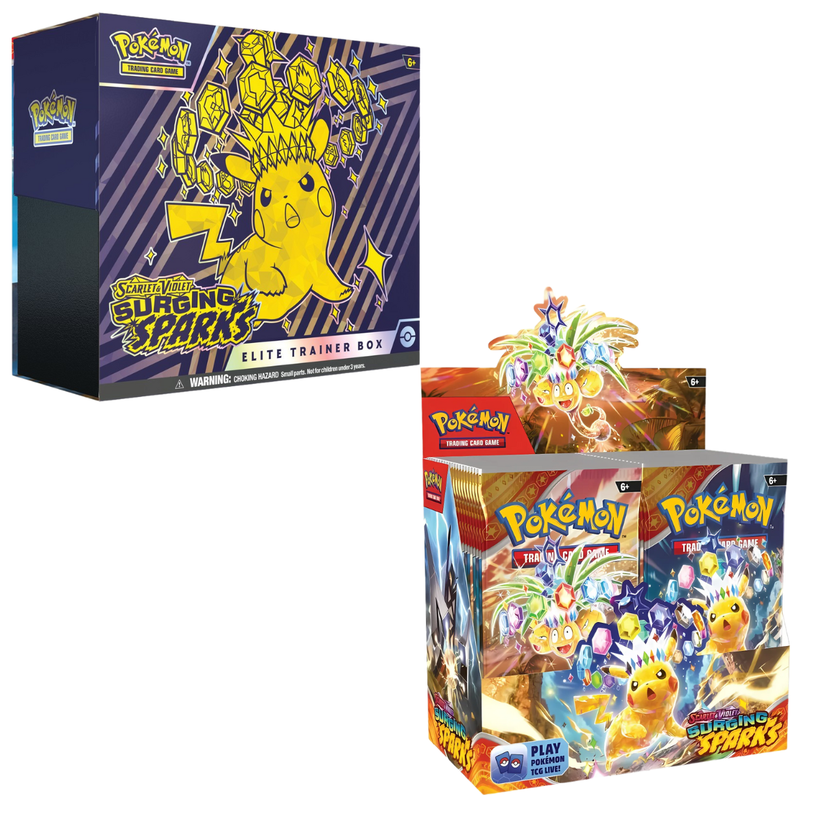 Surging Sparks Elite Trainer Box and Booster Box Combo AllPokeTCG Surging Sparks Elite Trainer Box and Booster Box Combo AllPokeTCG