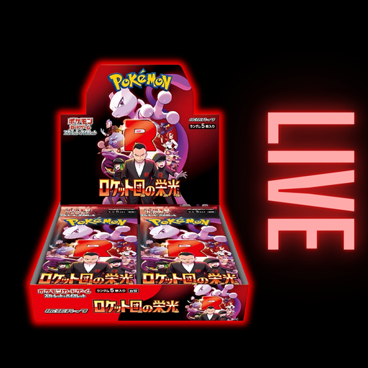 The Glory of Team Rocket Japanese Booster Box (LIVE)